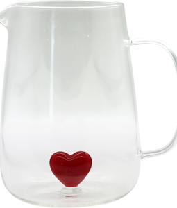 7826 CHASSE-MOUSSE EN VERRE HEART